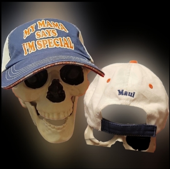 Vtg 90s Forrest gump Bubba Gump mama says Im special graphics Maui Hawaii hat - Picture 1 of 16